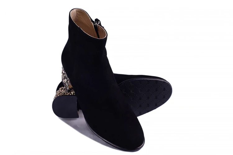 Nord Elite W35LW Black Suede Botki