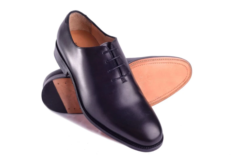Partigiani 71138 Black Oxford, buty na ślub, buty na specjalne okazje, czarne oksfordy do garnituru, męskie buty ślubne, whole cut, lotniki, jednokrojki, black, czarny, skóra cielęca, model formlany, męskie oksfordy, goodyear welted, podeszwa skórzana