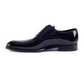 Partigiani 44053 Black Patent Oxford, męskie oksfordy, buty na ślub, buty do smokingu, oxford plain toe, plain toe, skóra naturalna lakierowana, podeszwa skórzana