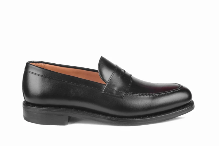 Berwick 4545 Black Penny Loafer Dainite