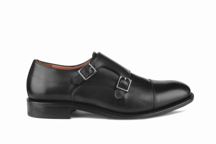 Partigiani 7770 Black Monk goodyear welted gumowa podeszwa  kolor czarny
