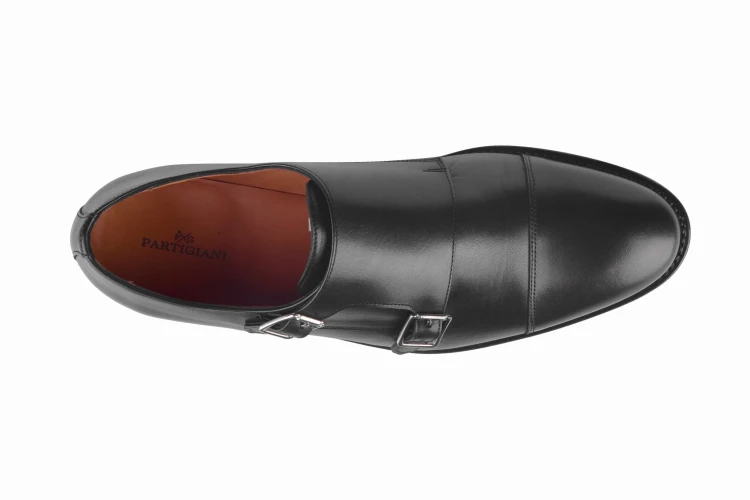 Partigiani 7770 Black Monk goodyear welted gumowa podeszwa  kolor czarny