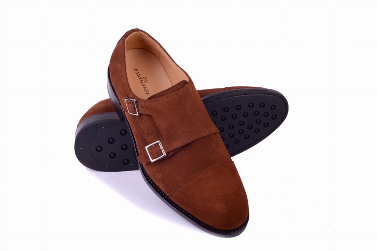 Partigiani 7770 monk, gumowa podeszwa typu York, szycie goodyear welted