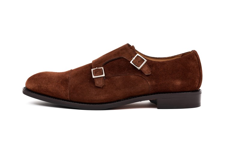 7770 Partigiani double monk, buty smart casualowe do jeansów,