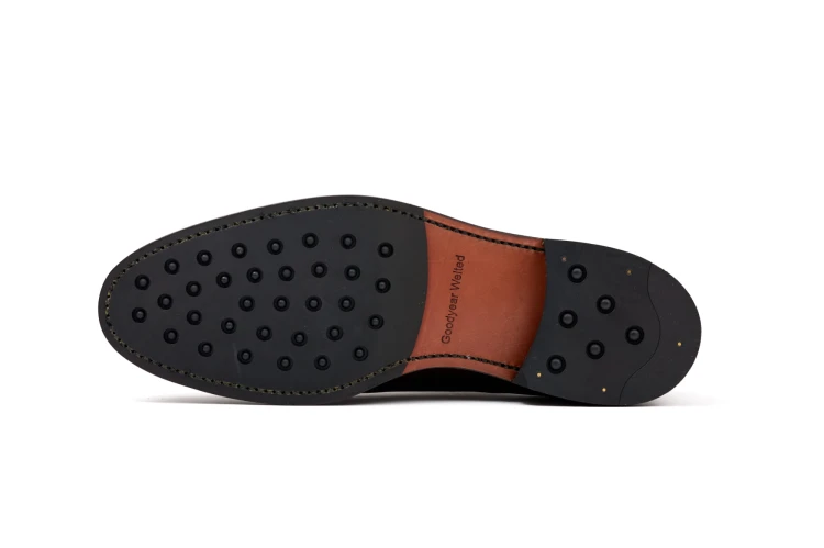Partigiani 7770 Halley Pull Marron  Double Monk gumowa podeszwa, szycie goodyear welted