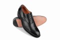 Partigiani 7740 Black Oxford czarny oxford plain, szycie goodyear welted
