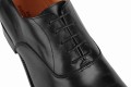 Partigiani 7740 Black Oxford czarny oxford plain, szycie goodyear welted wiedeńki bez przeszyć