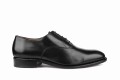 Partigiani 7740 Black Oxford czarny oxford plain, szycie goodyear welted, buty ręcznie szyte