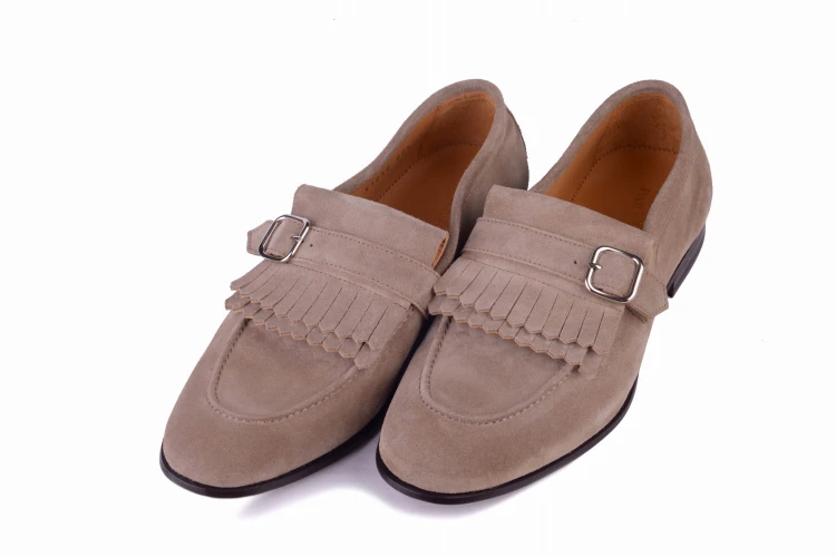 kiltie loafer, zamszowe buty męskie,