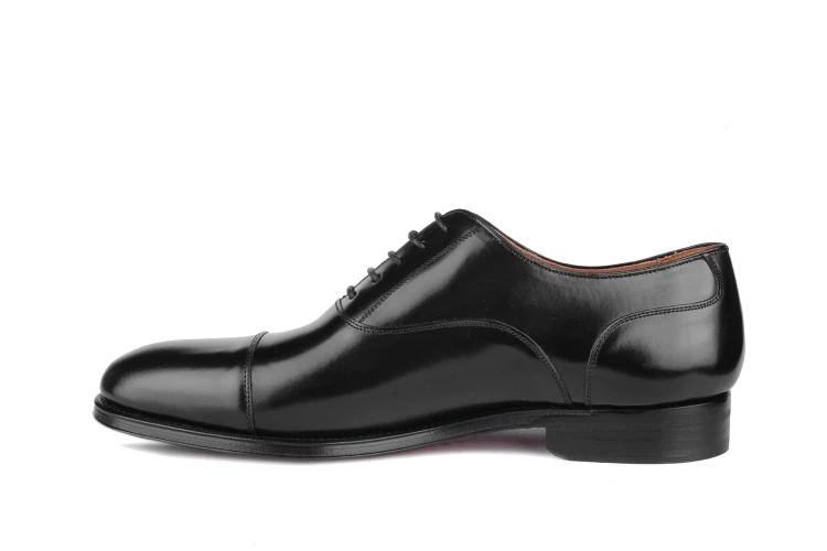 Partigiani 7415 Black oxford, buty szyte metodą bolońską