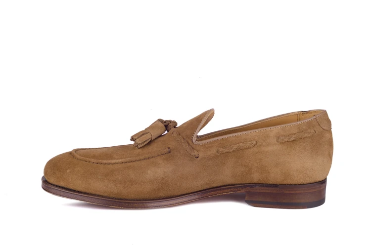 tassel loafer, zamszowe buty skórzane