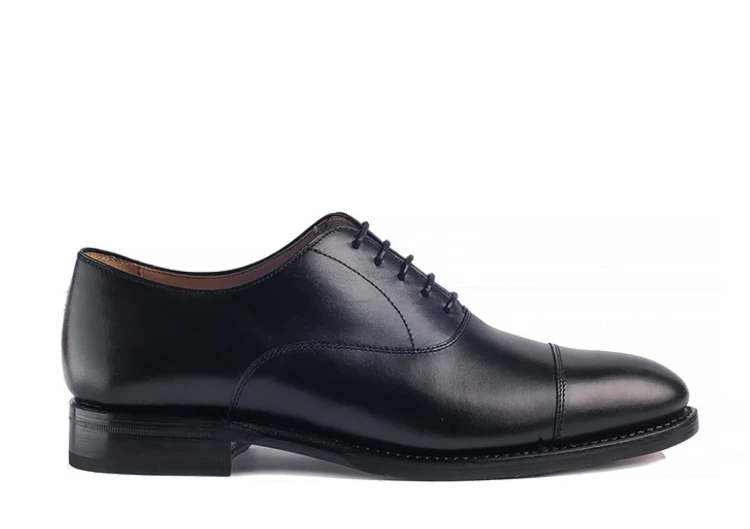 Berwick 4343 Black Hidden Chanel Oxford, skóra cielęca jigh grain