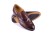 Partigiani 7567 oxford full brogue polished calf leather color brown
