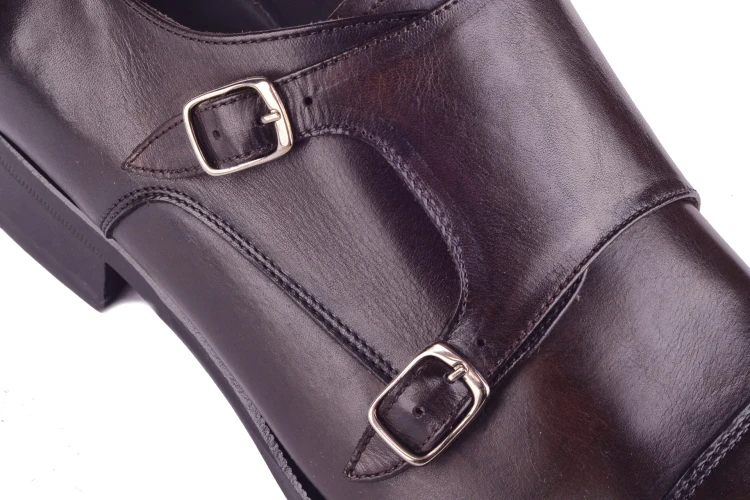 wygodne monki męskie, szyte buty casual