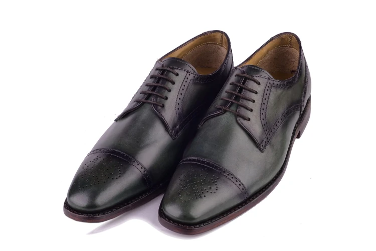 derby, goodyear welted, zielone