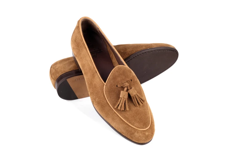 Berwick 5084 Kudu Snuff Loafer buty wsuwane ręcznie szyte