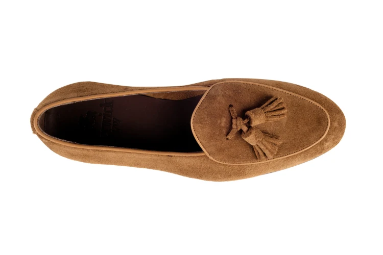 Berwick 5084 Kudu Snuff Loafer, zamsz z antylopy kudu