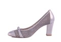 Baldowski, W00031 ,Grey, Czółenka,eleganckie buty damskie, wygodne buty, klasyczne buty,czółenka,