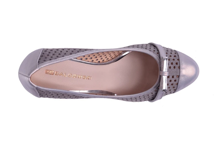 Baldowski, W00031 ,Grey, Czółenka,eleganckie buty damskie, wygodne buty, klasyczne buty,czółenka,