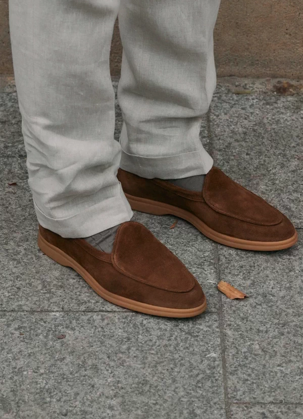 Carlos Santos 214 Brown Suede Mokasyn