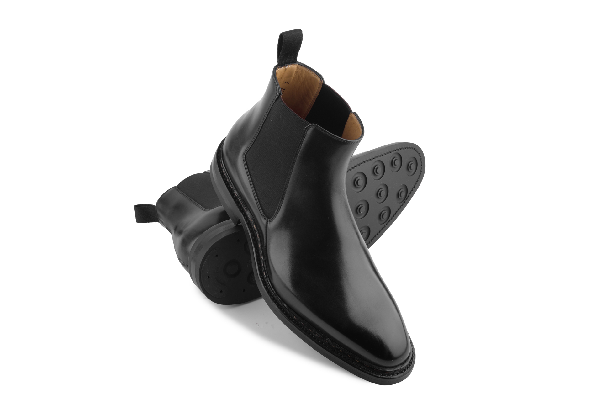 buty sztyblety szyte goodyear welted czarne