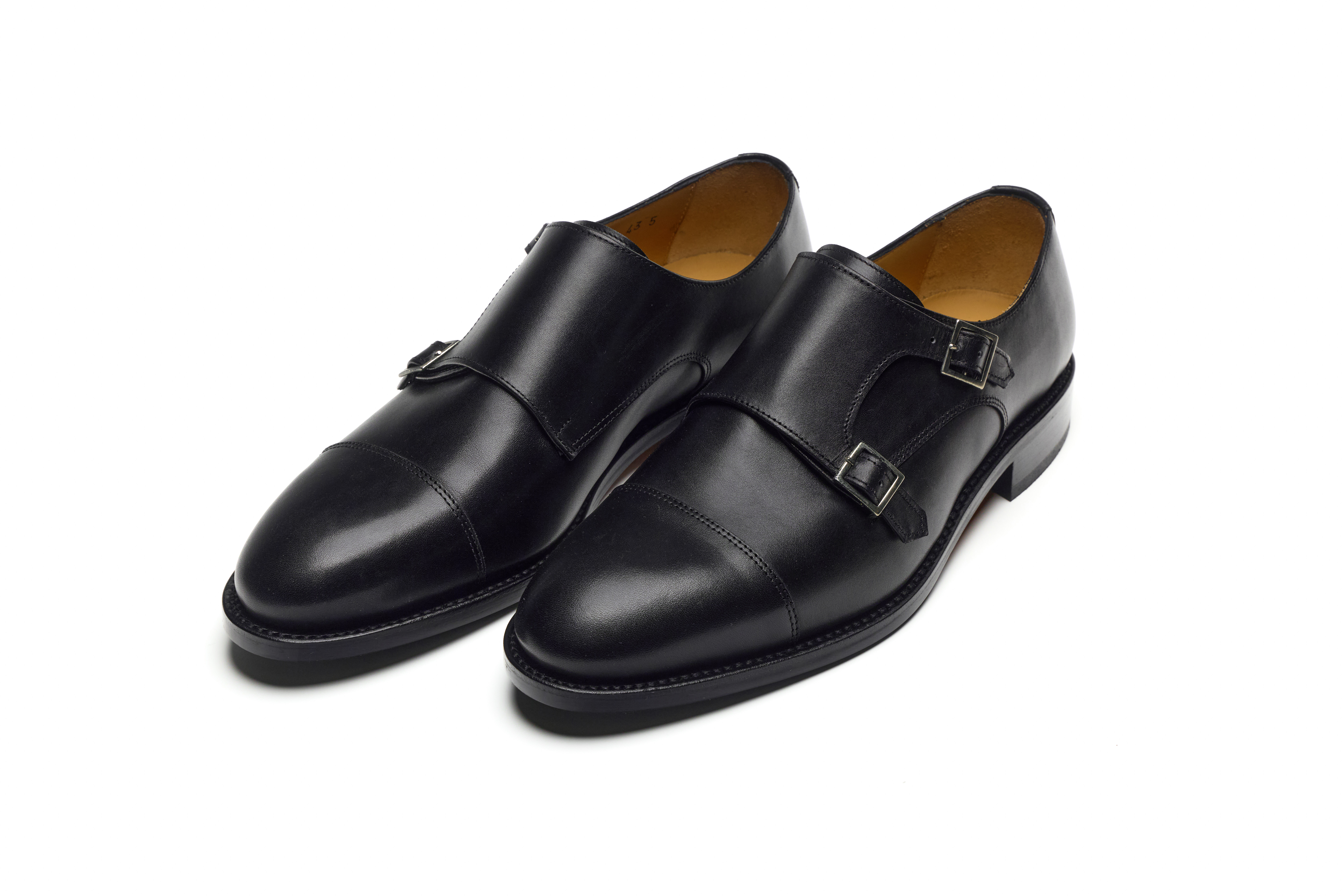 Partigiani 7770 Black Monk goodyear welted gumowa podeszwa  kolor czarny