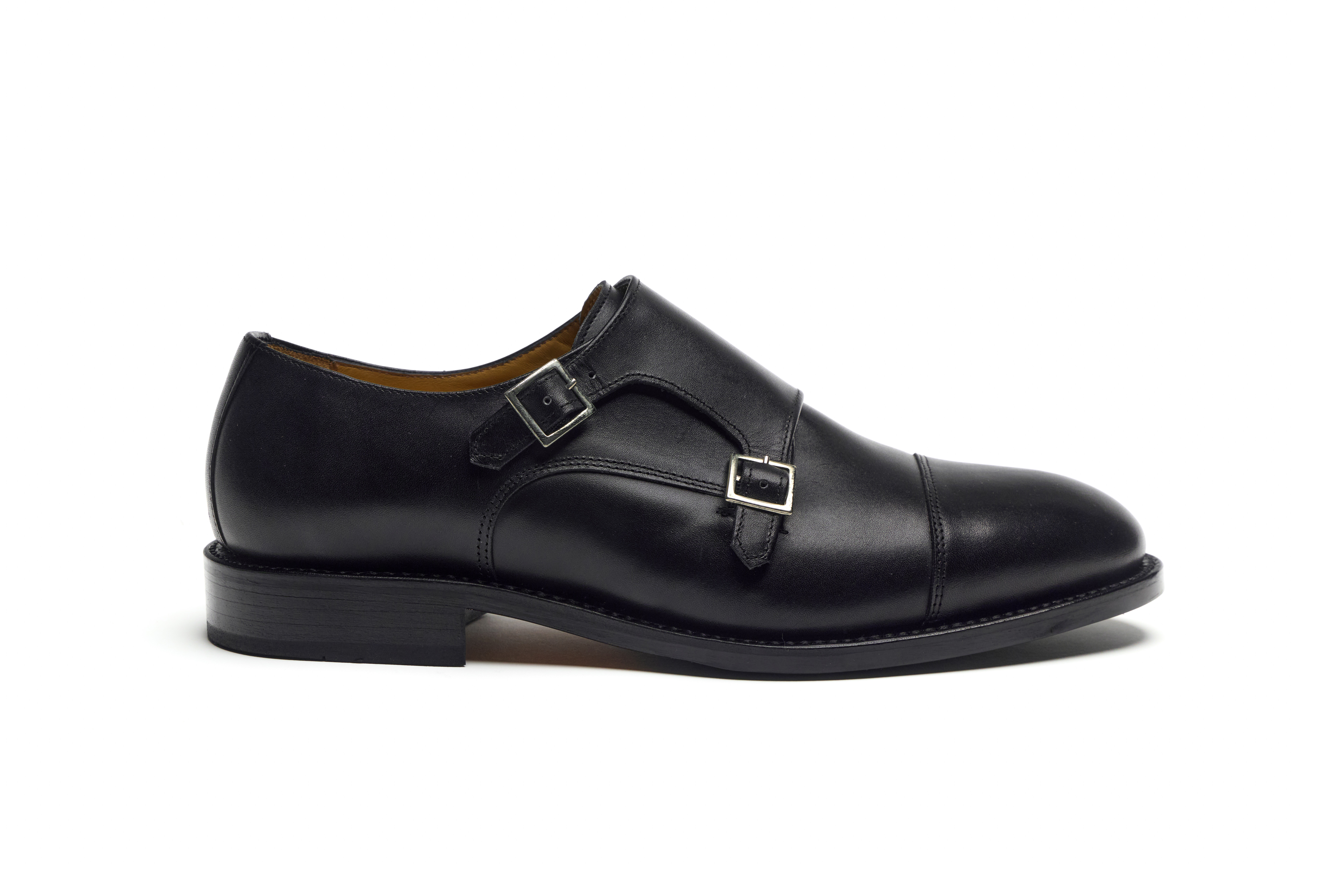 Partigiani 7770 Black Monk goodyear welted gumowa podeszwa  kolor czarny