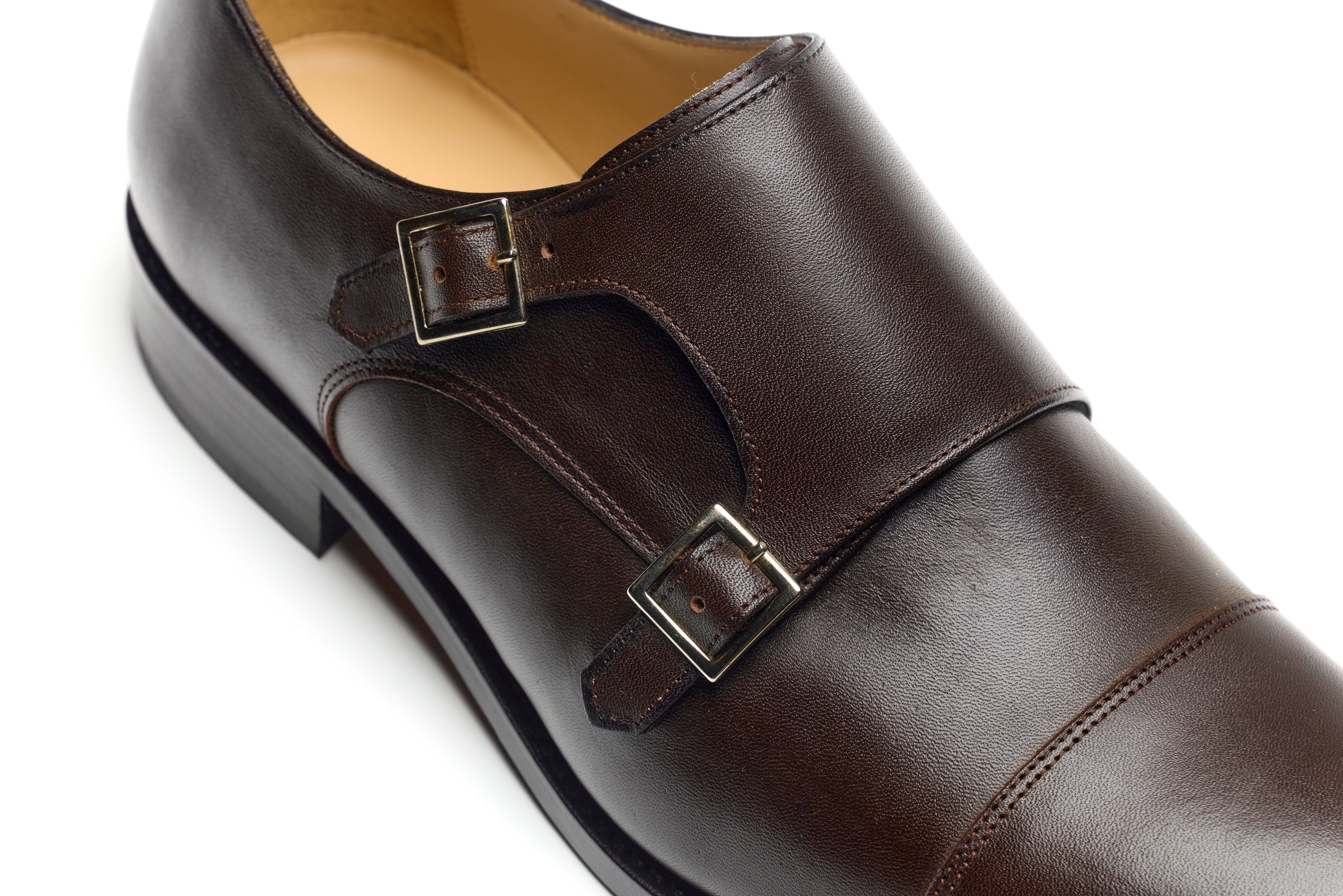 Partigiani 7770 Maxim Marron Monk, goodyear welted, ręcznie patynowane, skóra cielęca, podeszwa gumowo-skórzana, medium brown, skóra anilinowa, średnia stopa, szersza stopa, model półformalny